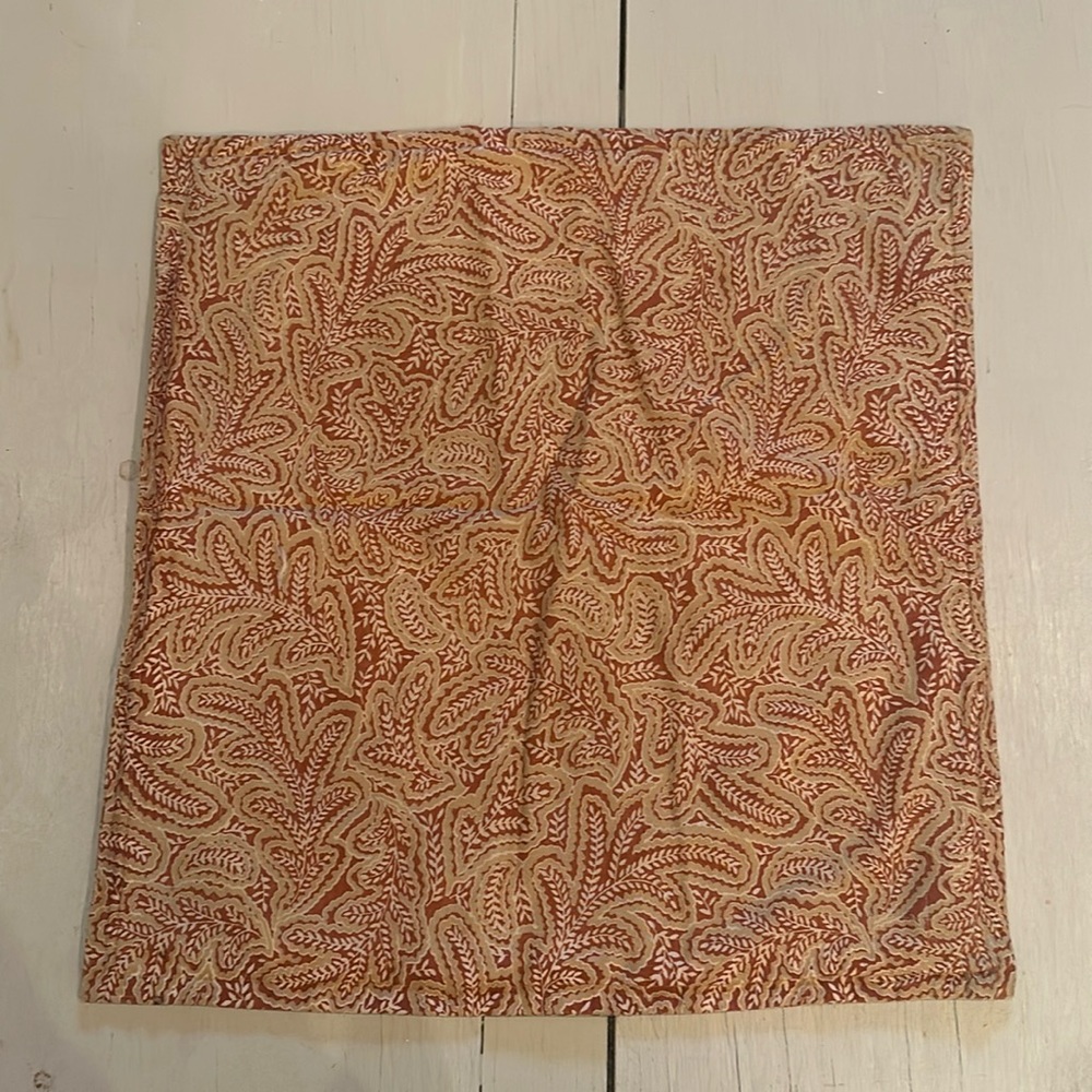 Pottery barn 18” paisley printed pillow cover